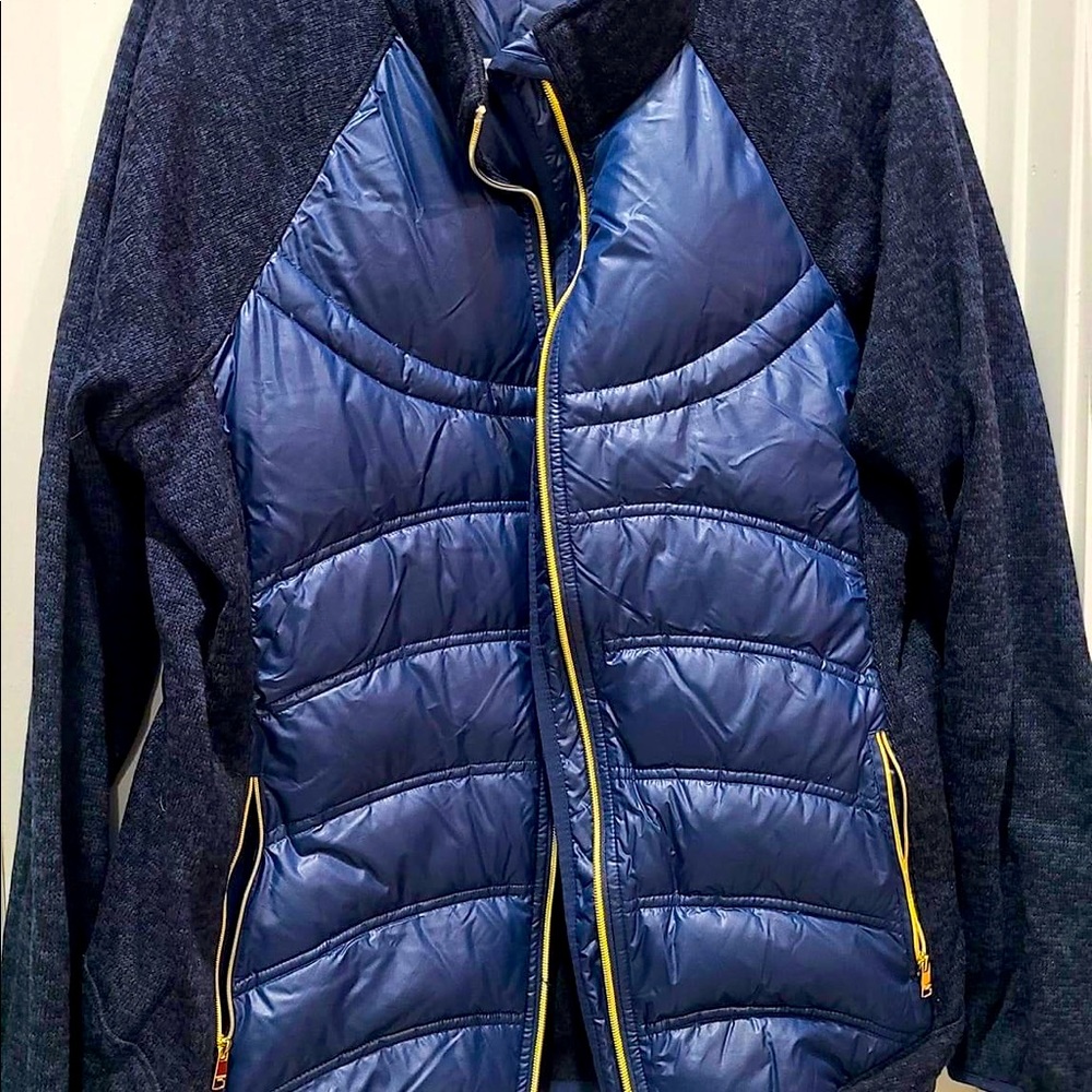 New w/o tags blue and gold jacket